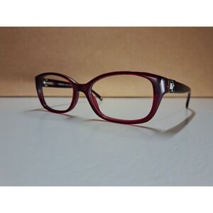 Versace 3148 974 Translucent Red Rectangle Eyeglasses Frames Plastic 52-16 135